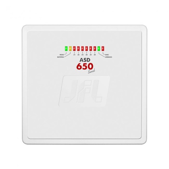 Central de Alarme Convencional ASD-650 Sinal JFL c/ Discadora