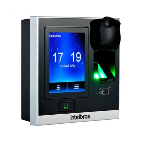 Controlador De Acesso SS 420 Intelbras 125 kHz Display Touch Screen e Leitor Biométrico