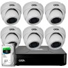 Kit HD 720p 06 Câmeras GS0021 + DVR Giga Security + HD 1TB Skygawk + Acessórios