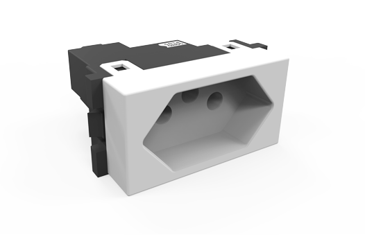 MÓDULO DE TOMADA PARA ENERGIA (2P+T) 20A BRANCO – SOHOPLUS