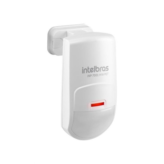 Sensor de Movimento Infravermelho IVP 7001 MW PET Intelbras Com Tripla Tecnologia