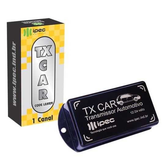 Controle Remoto Para Portão Acionamento Farol Carro Tx Car - 433,9MHZ IPEC