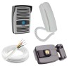 Kit Porteiro Eletrônico Interfone Intervox ECP + Fechadura Elétrica 12 Volts + 20 Metros de Cabo 24656