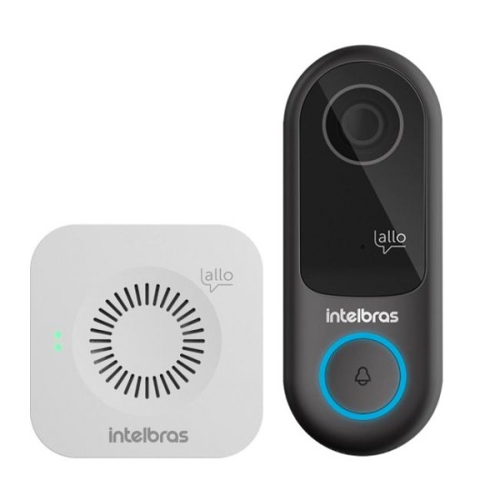 Vídeo Porteiro Wi-Fi Allo W3+ Intelbras Sem Fio Com Campainha e Abertura de Fechadura. 30265