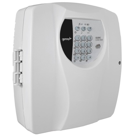 Central Alarme Wifi Genno Cloud 10 EW Ethernet, Auto Monitorada para até 10 zonas