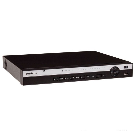 NVR Stand Alone Intelbras NVD 3116 P 16 Canais, com 16 portas PoE, para Câmera IP, OnVif
