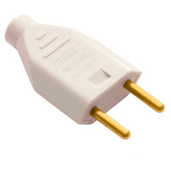 Tomada Cinza Macho 2 Polos Mec Tronic 20A 250V