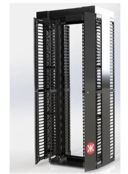 RACK ABERTO 40U COMPLETO PRETO SPACEFLEX MEKANIKA