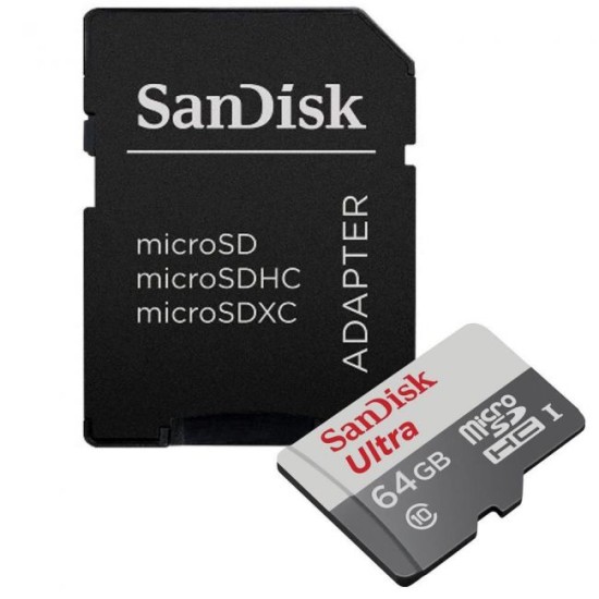 Cartão de Memória Micro SD 64GB SanDisk Classe 10 Á Prova D'água