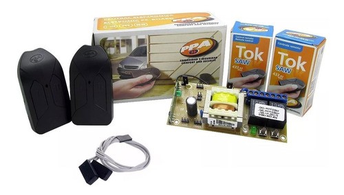 PLACA CENTRAL PPA ORIGINAL POP MOTOR PORTÃO COM 2 CONTROLES + PAR DE SENSOR FIM DE CURSO