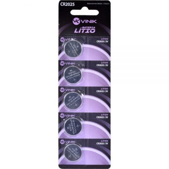 Bateria De Lítio CR2025 Lithium 3V - Vinik 28258