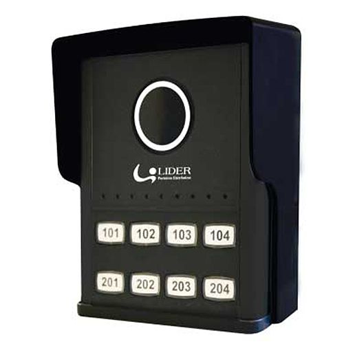 Porteiro Coletivo Smart Interfone 8 Pontos Lider LR 808 c/ Fonte Embutida 29092