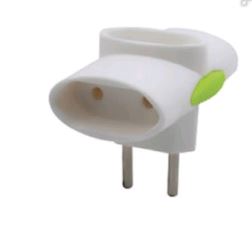 PINO MULTIPLICADOR (T) 2P 10A/250V (A GRANEL) - DANEVA