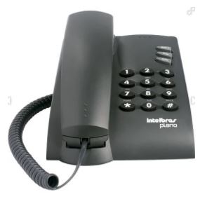 TELEFONE COM FIO PLENO C/CHAVE PRETO - INTELBRAS