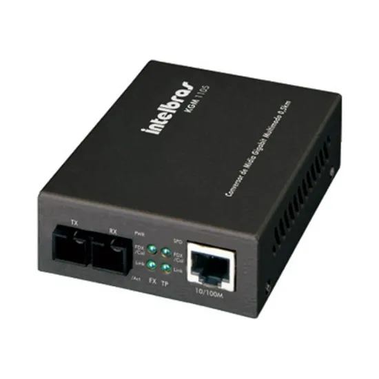 CONVERSOR DE MÍDIA KGM 1105 GIGA 10/100/1000 MULTIMODO 0,5KM SP