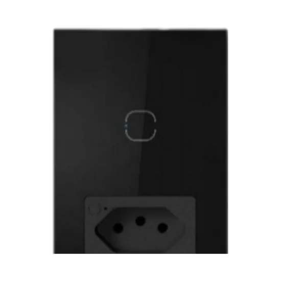 TOMADA COM INTERRUPTOR INTELIGENTE WI-FI - PRETO SP