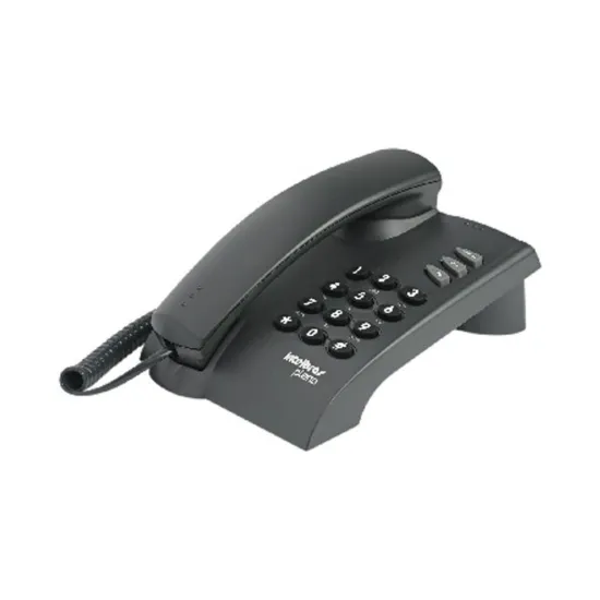 TELEFONE COM FIO PLENO PRETO - STS SP