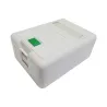 TOMADA DE SUPERFÍCIE 1 PORTA RJ-45 BRANCO - 5 PC - SOBREPOR SP