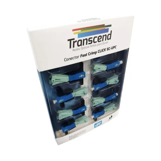 CONECTOR ÓPTICO DE CAMPO CLICK SC/UPC AZUL - TRANSCEND-10 PC SP