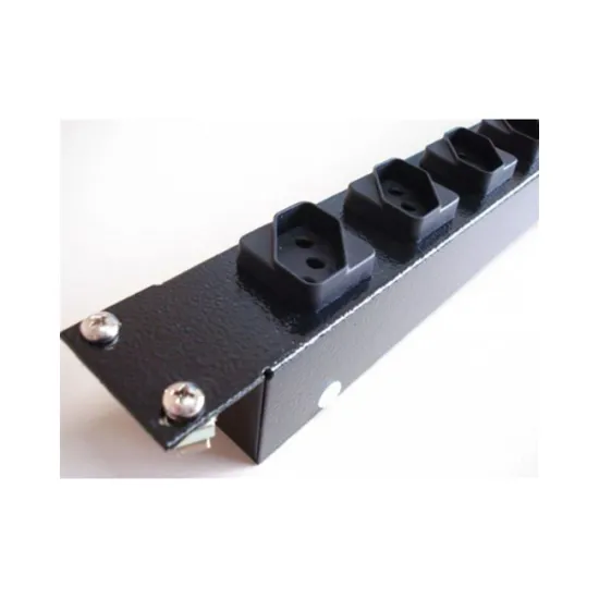 CALHA REGUA 6 TOMADAS PRETO - PADRÃO NOVO SP