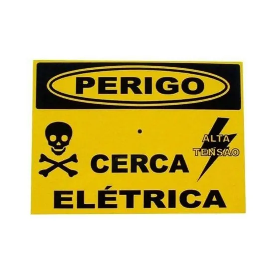 PLACA DE AVISO ALUMÍNIO - 10 PC SP