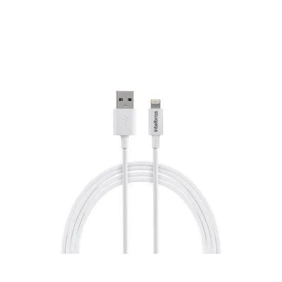 CABO USB LIGHTNING 1,2M PVC BRANCO EUAL 12PB SP