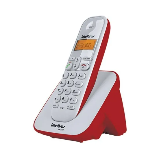 TELEFONE SEM FIO TS 3110 BRANCO/VERMELHO - STS SP
