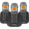 Telefone sem fio digital com dois ramais adicionais TS 5123 INTELBRAS SP