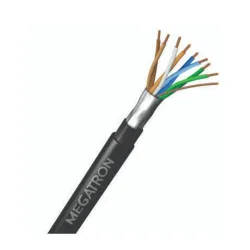 CABO LAN CAT 5E PRETO 4 PARES DUPLA CAPA BLINDADO - 305 M SP