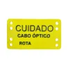 PLACA DE IDENTIFICACAO CABO ÓPTICO 9X5CM C/10 UN TECVISION SP