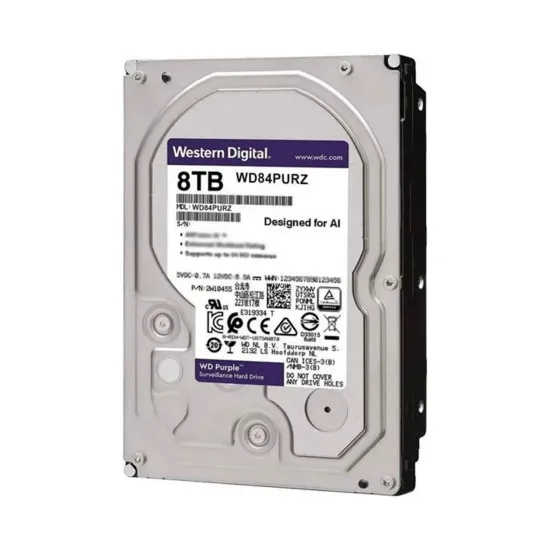 HD WD PURPLE 8TB SATA 6 GB/S 5400RPM 128MB WD84PURZ - ES SP