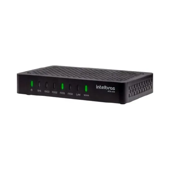 GATEWAY IP P/ TEL. VOIP - ATA 400 4 CANAIS SP