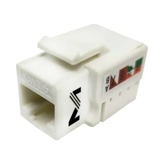 CONECTOR FÊMEA CAT6 - KEYSTONE BRANCO SP