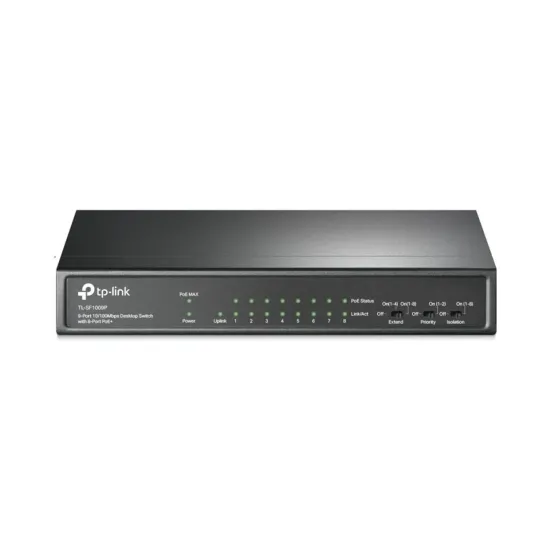 SWITCH 9 PORTAS FAST COM 8 PORTAS POE+ TL-SF1009P SP
