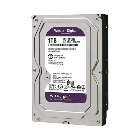 HD WD PURPLE 1TB SATA 6 GB/S 5400RPM 64MB WD11PURZ SP