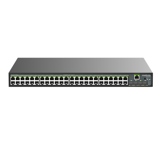 Switch Gerenciável L3 48 portas Gigabit PoE e 4 portas SFP+ S3352G-PB INTELBRAS SP