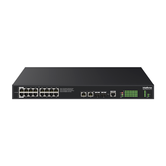 Switch Smart Hi-PoE com 20 portas Gigabit SMART S2120G-HPA 240W INTELBRAS SP