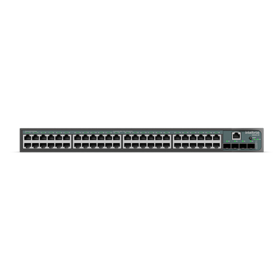 Switch Gerenciável 48 portas Gigabit PoE e 4 portas SFP+ S2352G-PB INTELBRAS SP