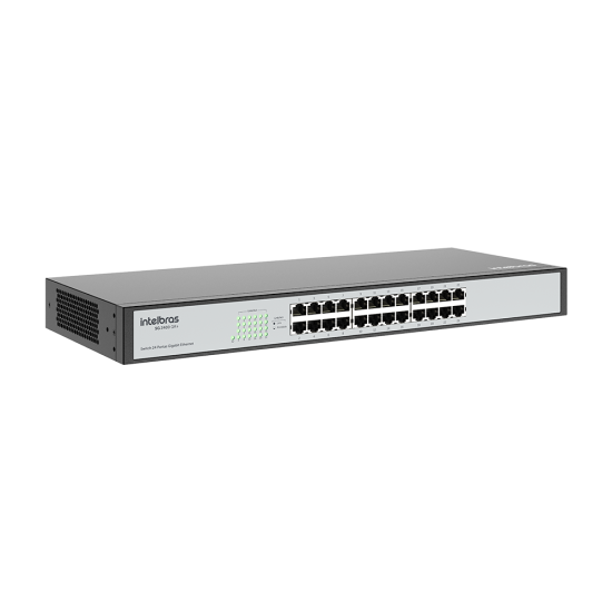 Switch 24 portas Gigabit Ethernet SG 2400 QR+ INTELBRAS SP