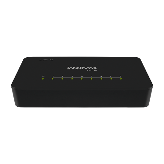 Switch Não Gerenciável 8 portas Fast Ethernet S1108F INTELBRAS SP