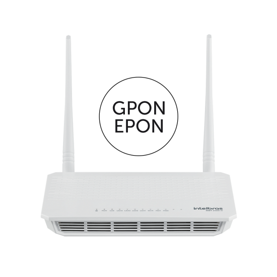 Conversor de sinal GPON/EPON em sinal Ethernet ou Wi-Fi ONT 142N W INTELBRAS SP