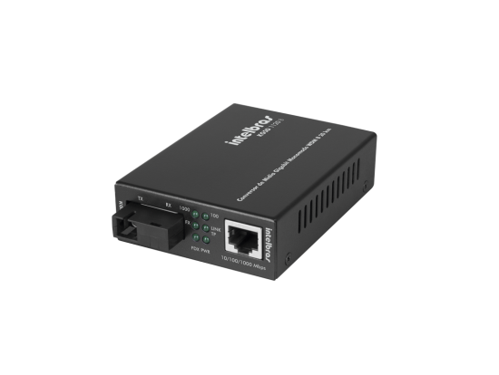 Conversor de mídia Gigabit Ethernet monomodo 20 km KGSD 1120 B INTELBRAS SP