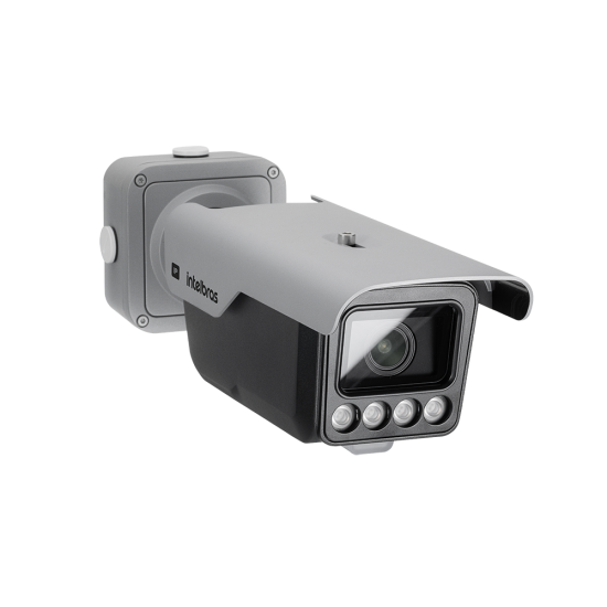 Câmera IP com leitura automática de placas VIP 74120 LPR IA FT INTELBRAS SP