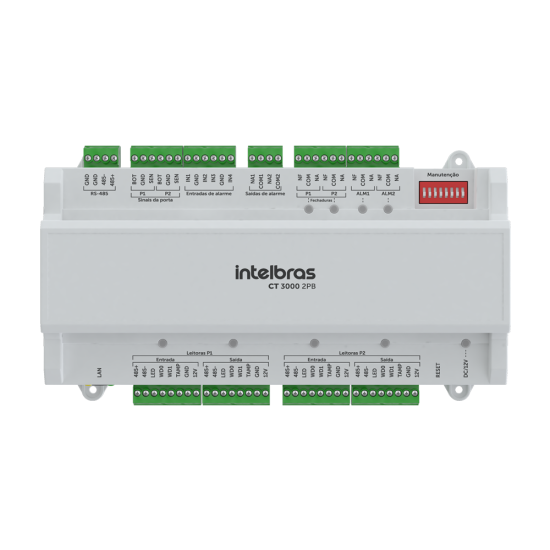 Controladora de acesso para até 2 portas CT 3000 2PB INTELBRAS SP