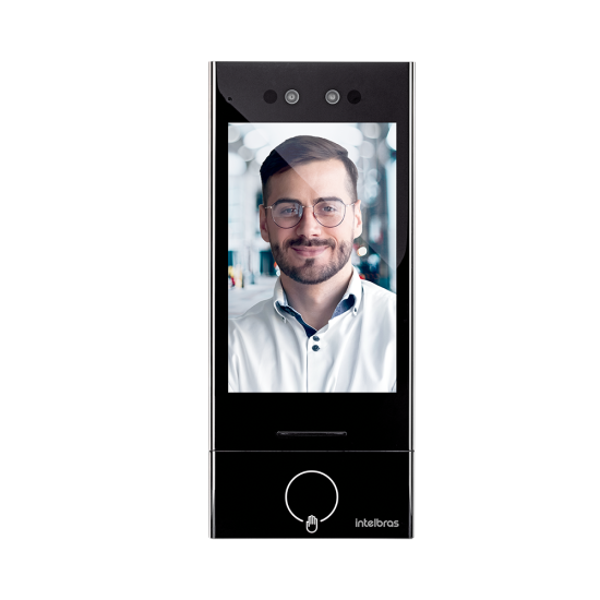 Controlador de acesso facial com biometria da palma SS 9840 MF W INTELBRAS SP