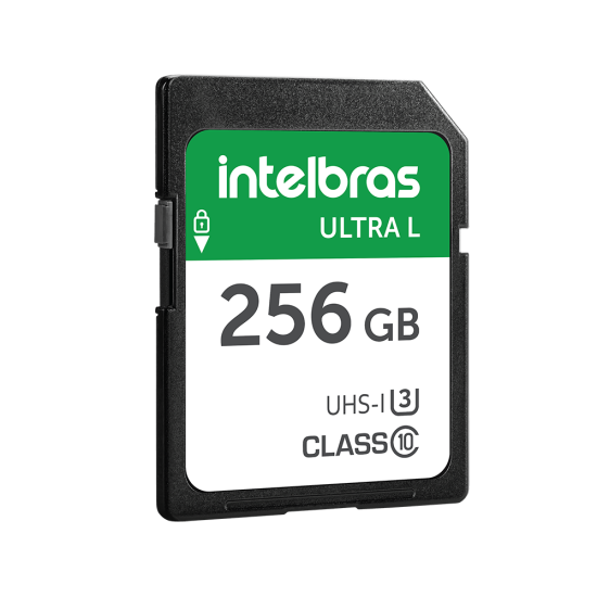 Cartão de memória SD CARD 256 GB INTELBRAS SP