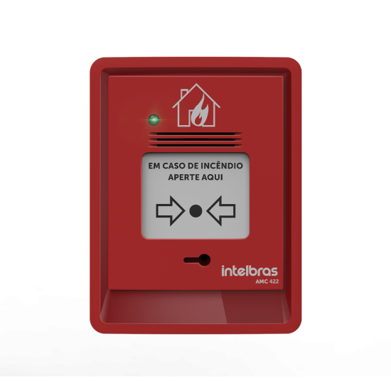 Acionador manual convencional com sirene AMC 422 INTELBRAS SP