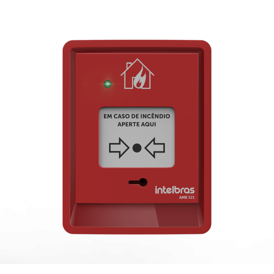 Acionador manual endereçável sem sirene AME 521 INTELBRAS SP
