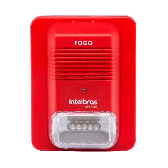 Sinalizador audiovisual endereçável SAV 520E INTELBRAS SP