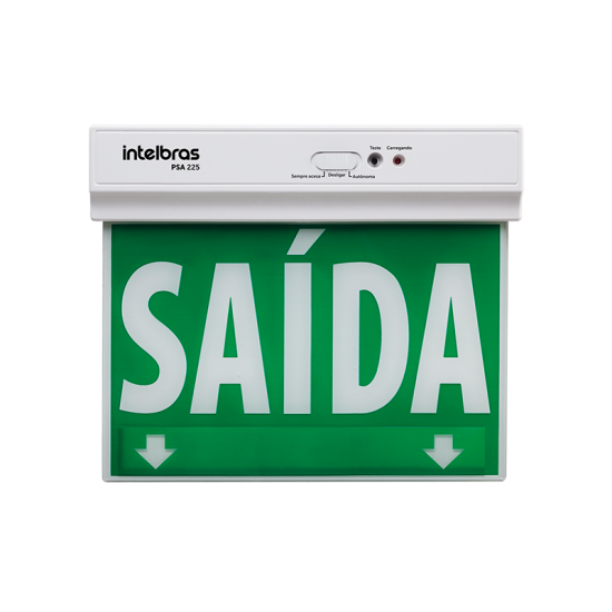 Placa de sinalização sempre acesa PSA 225 INTELBRAS SP
